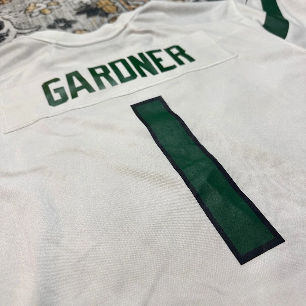 Nike NFL‎ New York Jets Ahmad Sauce Gardner Game White Jersey Youth XLarge NWT